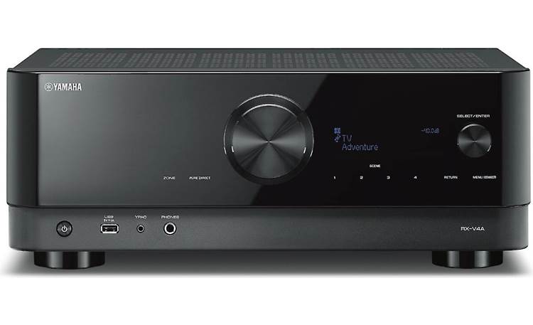 Yamaha RX-V4A 5.2-channel home theater receiver with Wi-Fi®, Bluetooth®, Apple AirPlay® 2, and Amazon Alexa compatibility